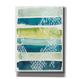 'Aqua Streak I' by Grace Popp, Canvas Wall Glass