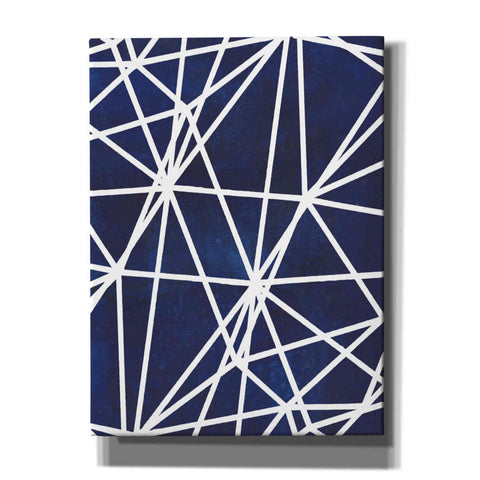 Image of 'Indigo Pattern I' by Grace Popp, Canvas Wall Glass