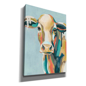 'Colorful Cows I' by Grace Popp, Canvas Wall Glass