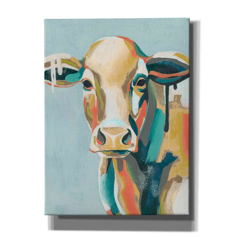 Image of 'Colorful Cows I' by Grace Popp, Canvas Wall Glass