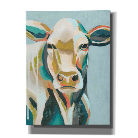 Image of 'Colorful Cows III' by Grace Popp, Canvas Wall Glass