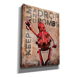 'Drop Bombs' by Craig Snodgrass, Canvas Wall Art,Size C Portrait