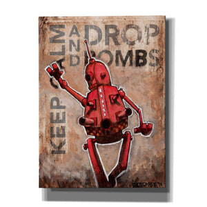 'Drop Bombs' by Craig Snodgrass, Canvas Wall Art,Size C Portrait