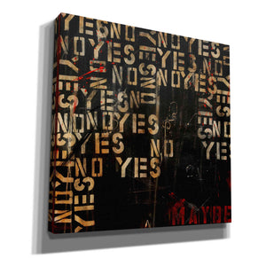 'Yes, No, Maybe' by Erin Ashley, Canvas Wall Art