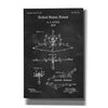 'Bow Blueprint Patent Chalkboard,' Canvas Wall Art