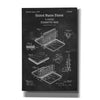 'Cigarette Case Blueprint Patent Chalkboard,' Canvas Wall Art