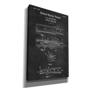 'Duck Caller Blueprint Patent Chalkboard,' Canvas Wall Art