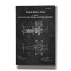 'Tesla's Regulator for Electric Machines Blueprint Patent Chalkboard,' Canvas Wall Art