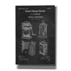 'Pencil Sharpener Blueprint Patent Chalkboard,' Canvas Wall Art