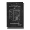 'Television Cabinet Blueprint Patent Chalkboard,' Canvas Wall Art