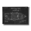 'Unsinkable Boat Blueprint Patent Chalkboard,' Canvas Wall Art