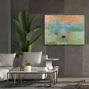 'Impression, Sunrise' by Claude Monet, Canvas Wall Art,54 x 40