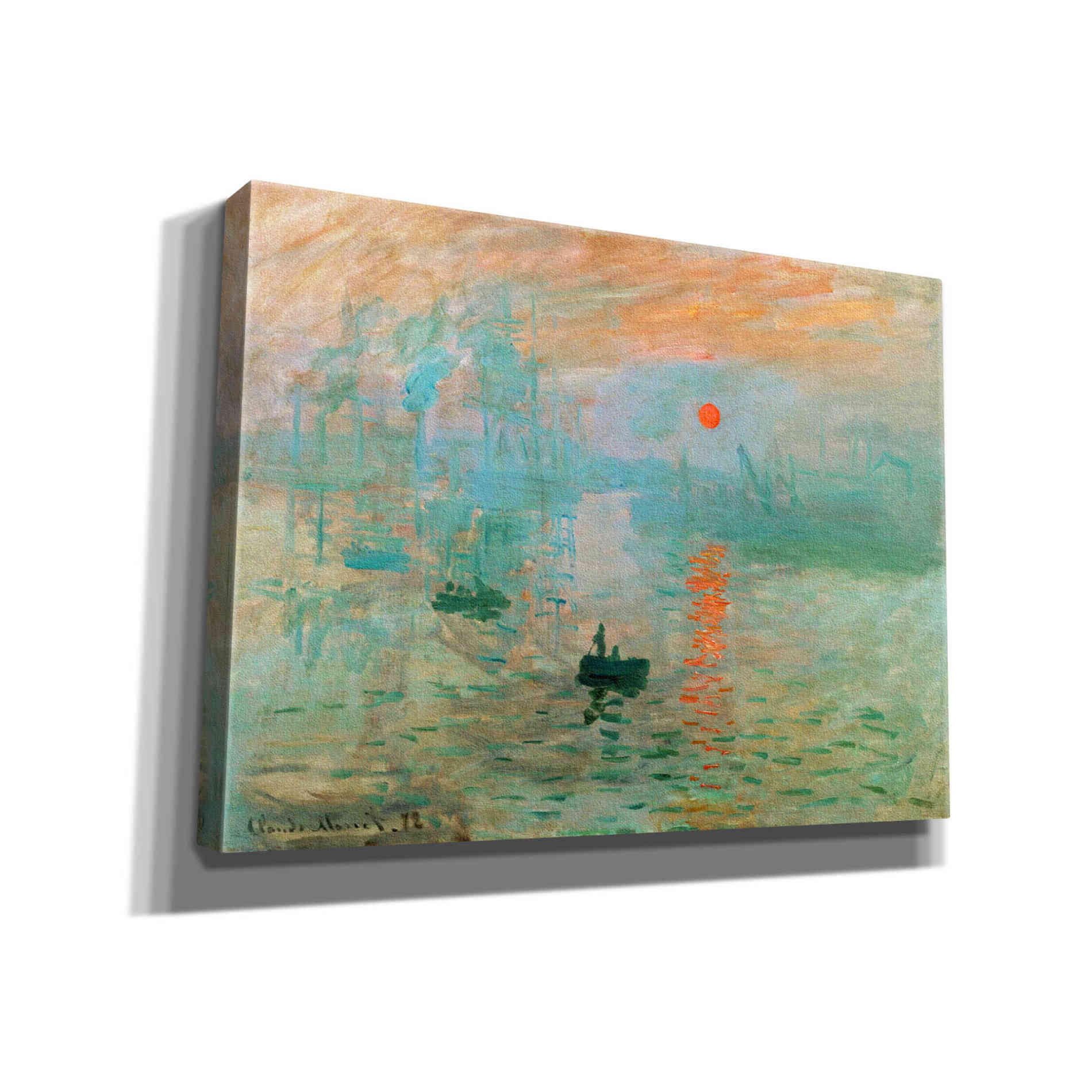 'Impression, Sunrise' by Claude Monet, Canvas Wall Art