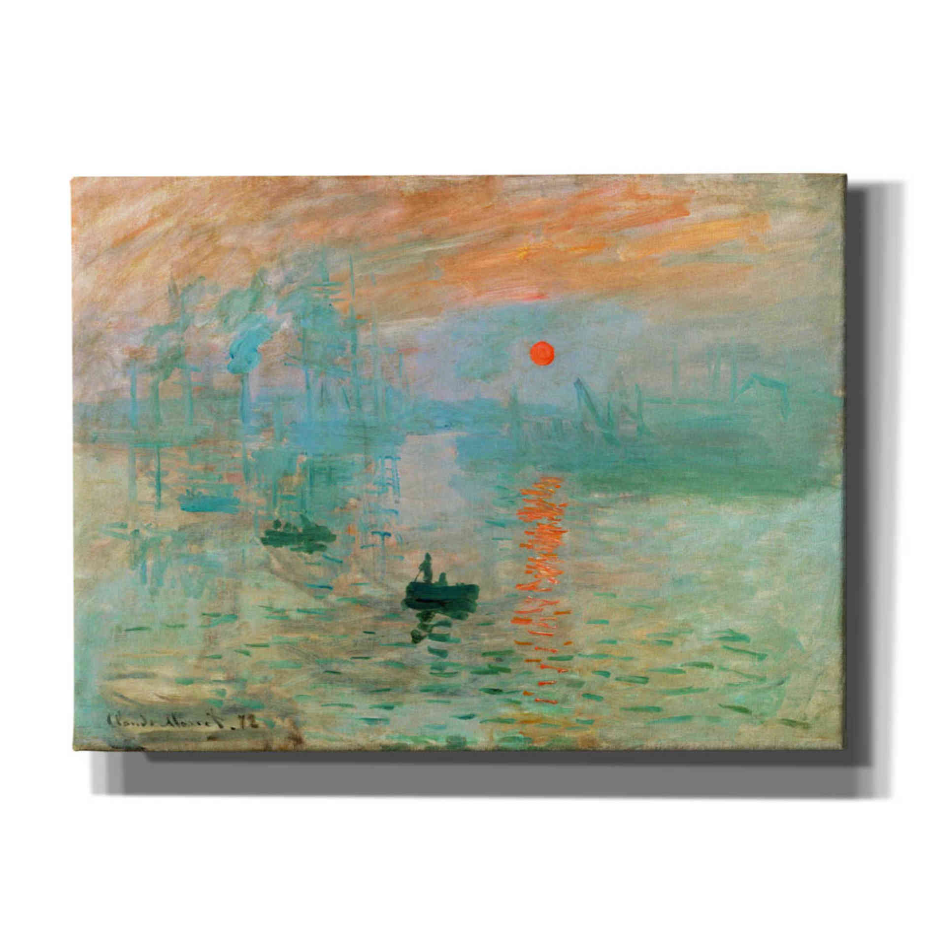 'Impression, Sunrise' by Claude Monet, Canvas Wall Art