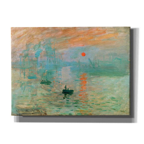 Image of 'Impression, Sunrise' by Claude Monet, Canvas Wall Art