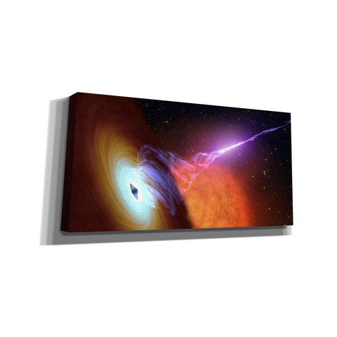 Image of 'Black Hole with Jet,' Canvas Wall Art