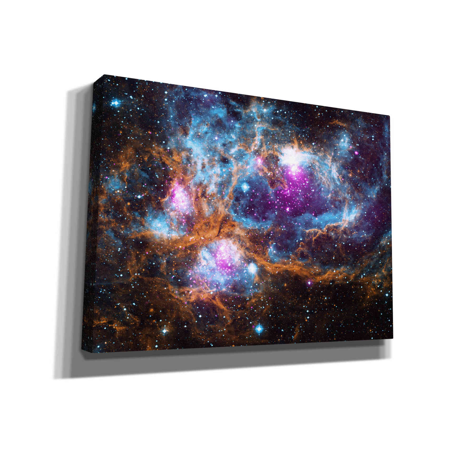 'Cosmic Winert Wonderland,' Canvas Wall Art