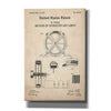 'Arc Lamps Blueprint Patent Parchment,' Canvas Wall Art