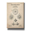 'Bicycle Wheel Blueprint Patent Parchment,' Canvas Wall Art