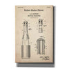 'Bottle Closure Blueprint Patent Parchment,' Canvas Wall Art