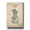 'Diesel Engine Blueprint Patent Parchment,' Canvas Wall Art
