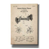 'Dog Chew toy Blueprint Patent Parchment,' Canvas Wall Art