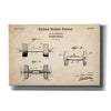 'Dumbbell Blueprint Patent Parchment,' Canvas Wall Art
