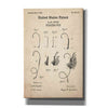 'Fishing Fly Blueprint Patent Parchment,' Canvas Wall Art