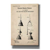 'Oil Can Blueprint Patent Parchment,' Canvas Wall Art