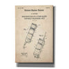 'Portable Phone Unit Blueprint Patent Parchment,' Canvas Wall Art