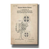 'Projector Blueprint Patent Parchment,' Canvas Wall Art