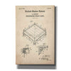 'Ring Buoy Blueprint Patent Parchment,' Canvas Wall Art