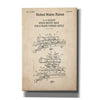 'Scope mount base Blueprint Patent Parchment,' Canvas Wall Art