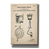 'Ship's Telegraph and Record System Blueprint Patent Parchment,' Canvas Wall Art