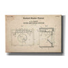 'Sound Amplifier Blueprint Patent Parchment,' Canvas Wall Art