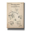 'Starter for Motor Cars Blueprint Patent Parchment,' Canvas Wall Art