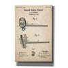 'Tobacco Pipe Blueprint Patent Parchment,' Canvas Wall Art