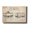 'transporting beer Blueprint Patent Parchment,' Canvas Wall Art