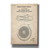 'Gas Turbine Engine Blueprint Patent Parchment,' Canvas Wall Art
