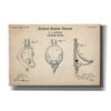 'Urinal Blueprint Patent Parchment,' Canvas Wall Art