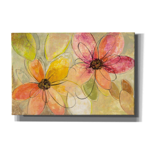 Image of 'Neon Floral' by Silvia Vassileva, Canvas Wall Art