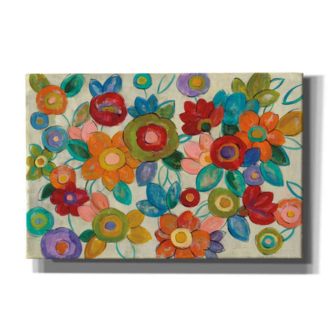 Image of 'Decorative Flowers' by Silvia Vassileva, Canvas Wall Art