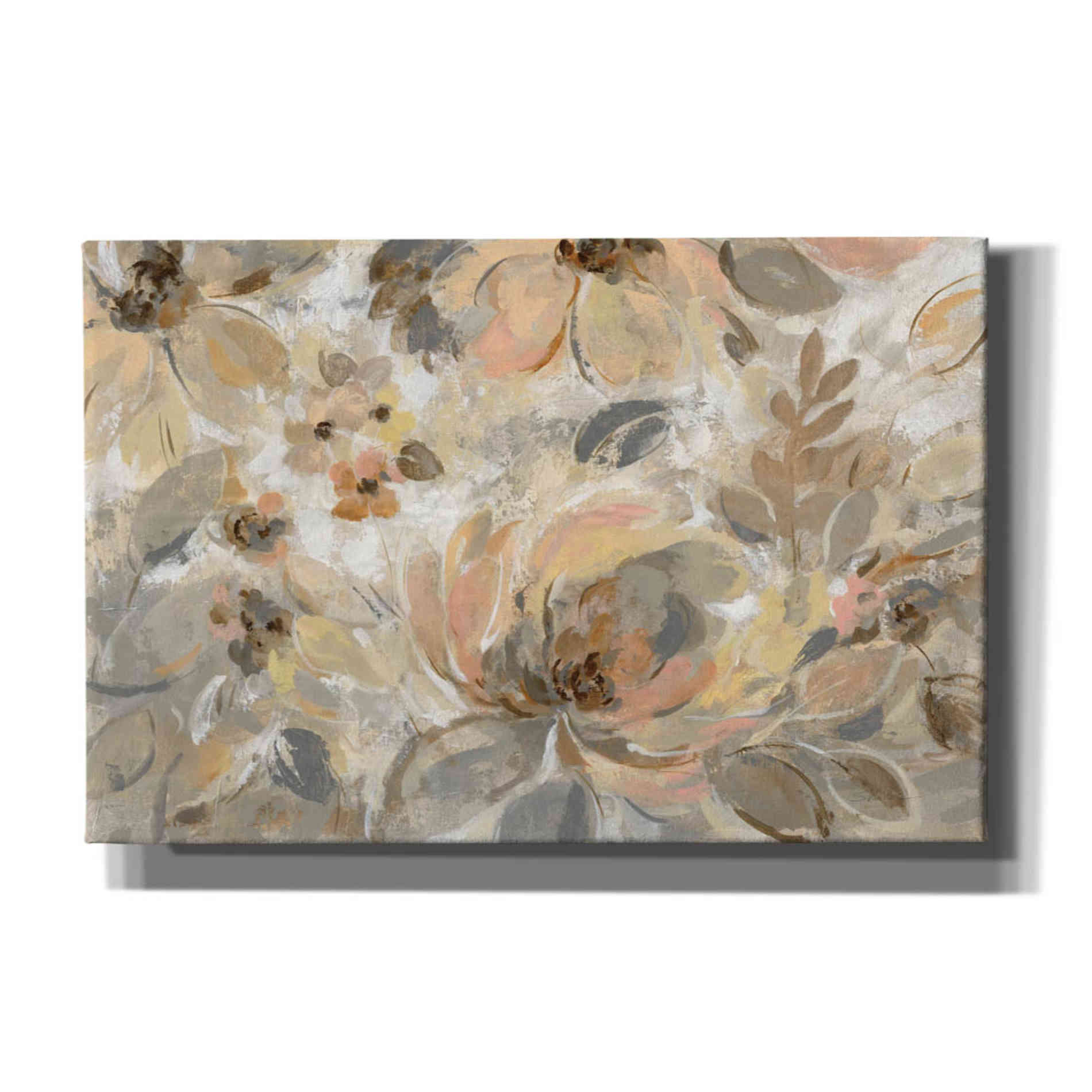 'Ivory Floral' by Silvia Vassileva, Canvas Wall Art