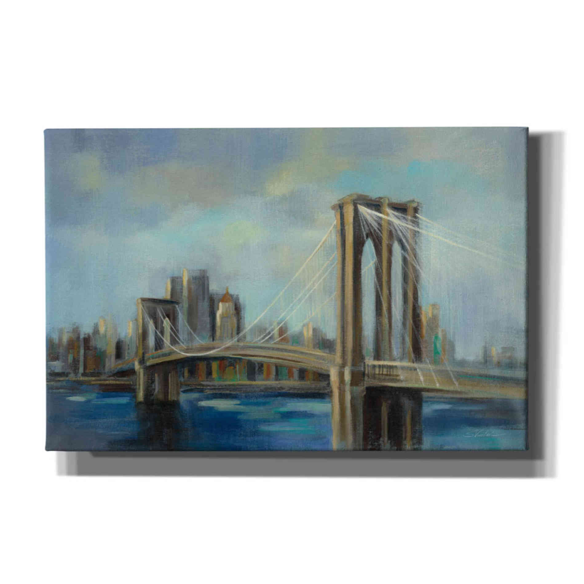 'Brooklyn Bridge' by Silvia Vassileva, Canvas Wall Art