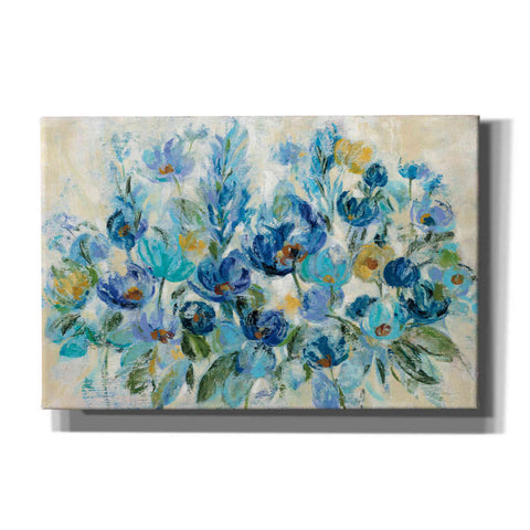 Image of 'Scattered Blue Flowers' by Silvia Vassileva, Canvas Wall Art