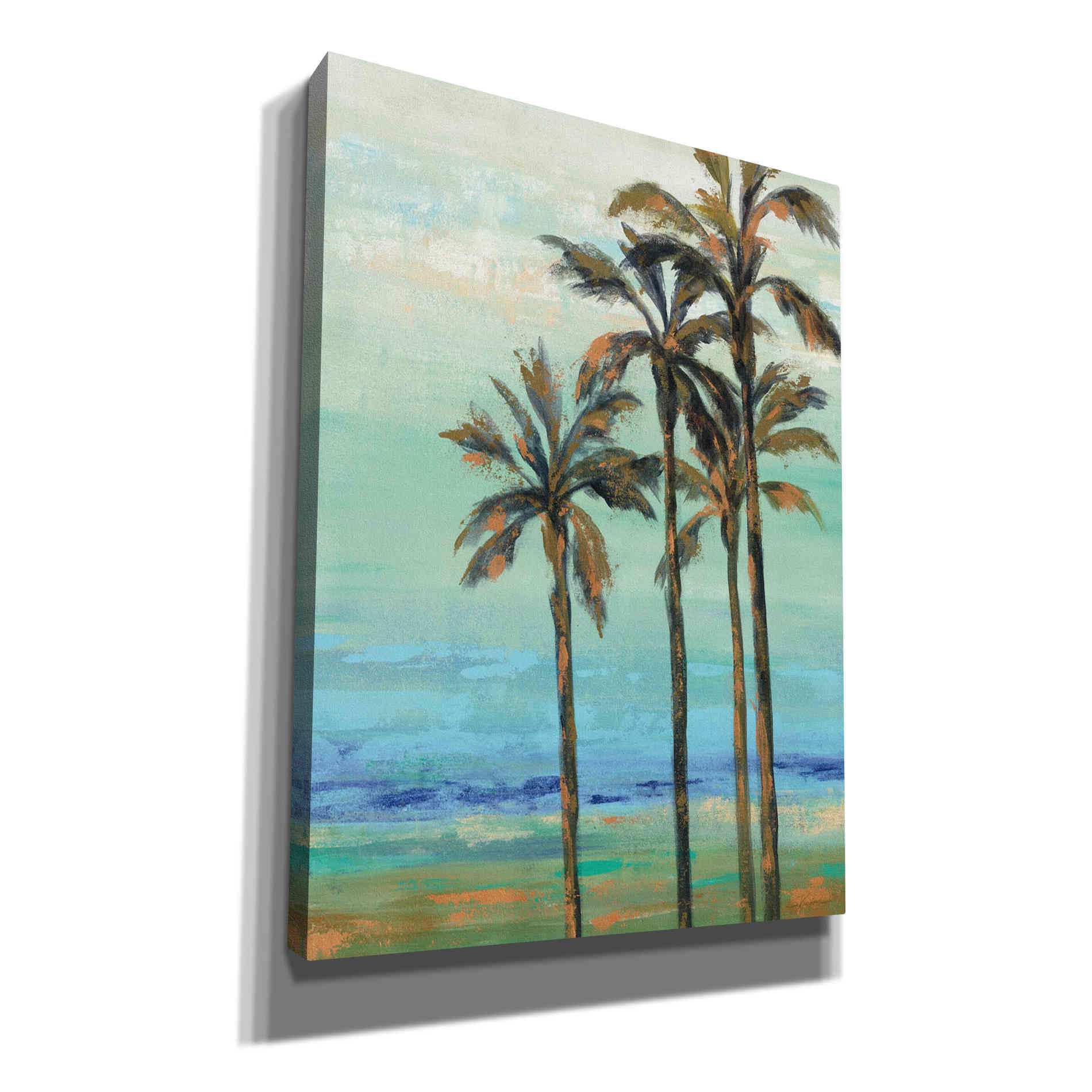 'Copper Palms I' by Silvia Vassileva, Canvas Wall Art