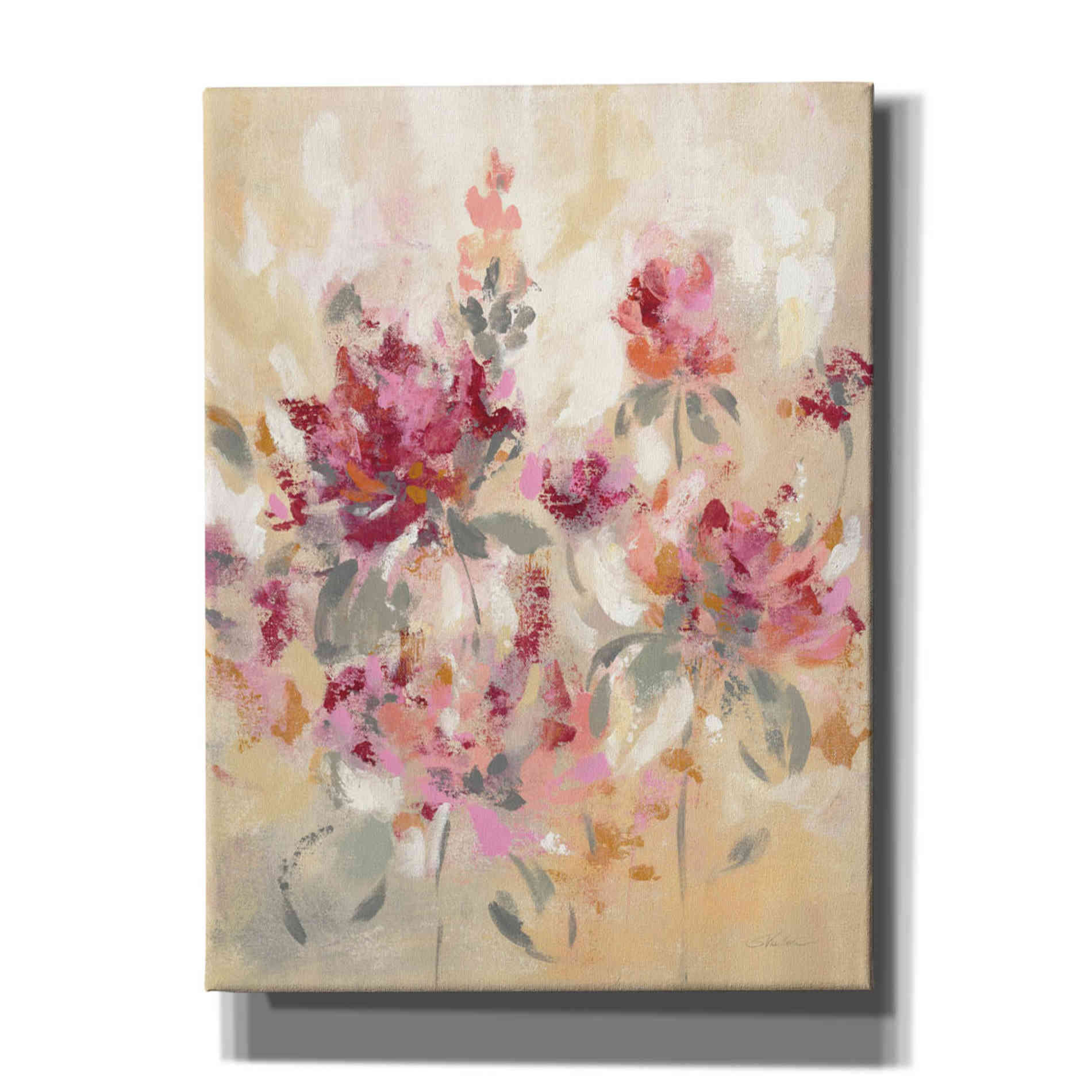 'Floral Reflections I' by Silvia Vassileva, Canvas Wall Art