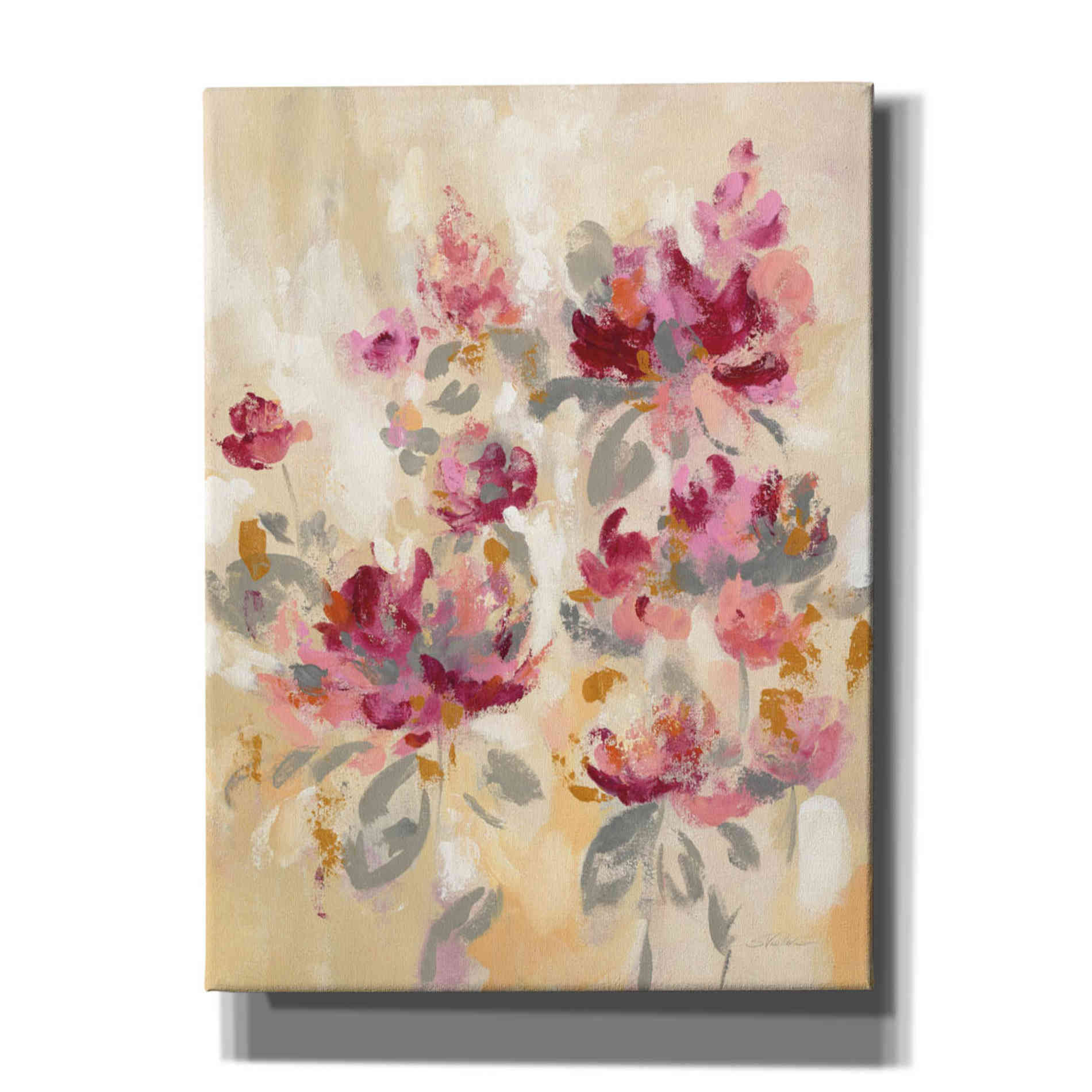 'Floral Reflections II' by Silvia Vassileva, Canvas Wall Art
