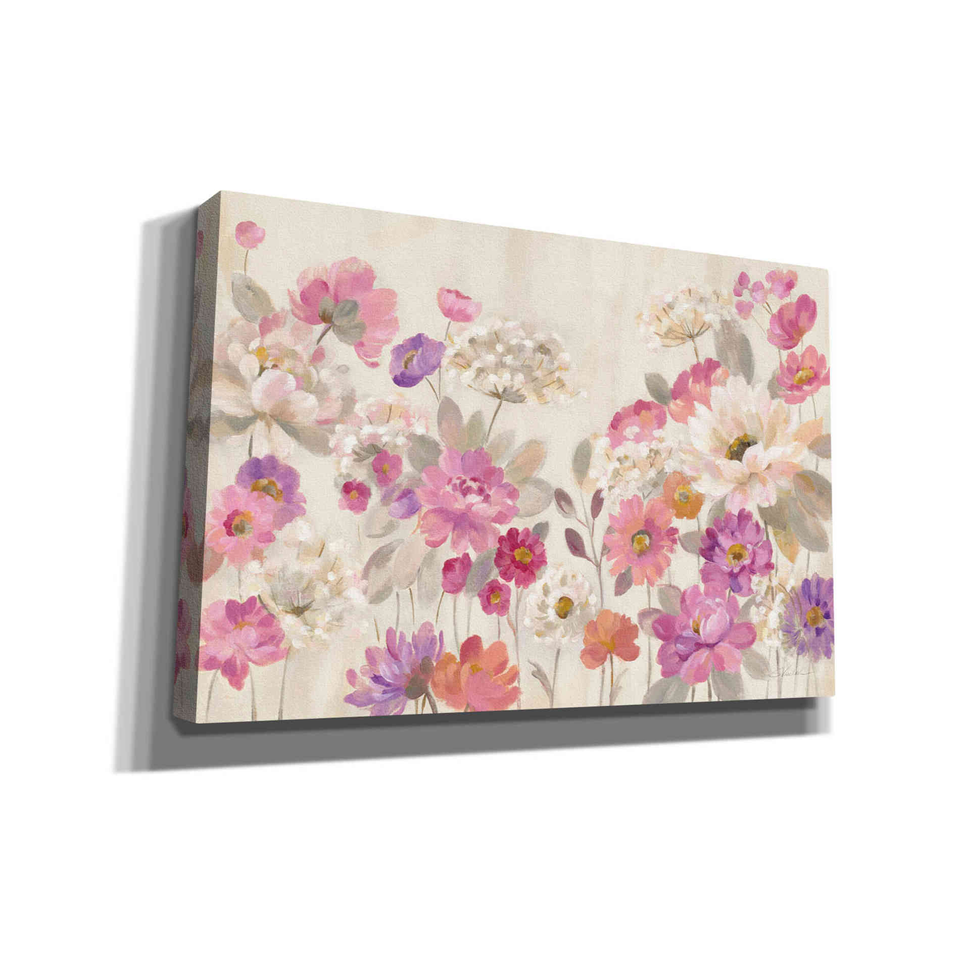 'Queen Annes Lace Garden' by Silvia Vassileva, Canvas Wall Art