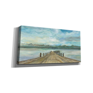 'Lake Pier' by Silvia Vassileva, Canvas Wall Art